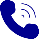 Icône représentant un téléphone en communication