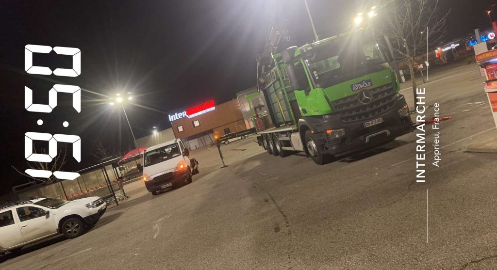 Photo d'un camion en intervention